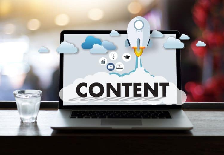 A creative image showing content marketing as a form of indirect advertising.